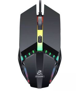 Jeqang Souris Filaire Optique USB Gaming Mouse Effet Lumineuse RGB E-sport Pour Ordinateur