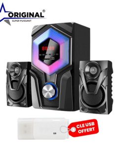 Original Super Power Haut-parleur Multimédia + Clé USB Offerte
