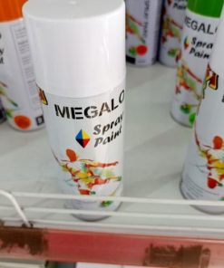 Megalo Bombe Spray De Peinture -Voitures Et Motos BLANC