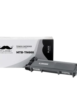 Moustache - 2 cartouches de toner noir compatible Brother MTB-TN-660