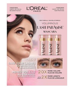 L'Oréal Paris - Mascara Lash Paradise, ensemble de 3