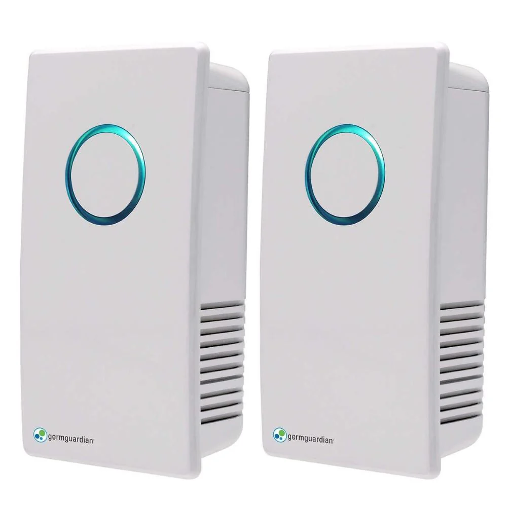 GermGuardian - Ensemble de 2 assainisseurs d’air et désodorisants UV-C Elite enfichables