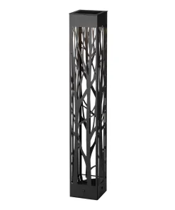 Ensemble de 4 lampes solaires de parterre de style bollard