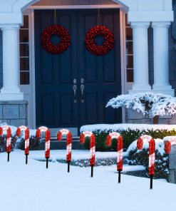 Lumières d'allée en canne à sucre, 8 pièces