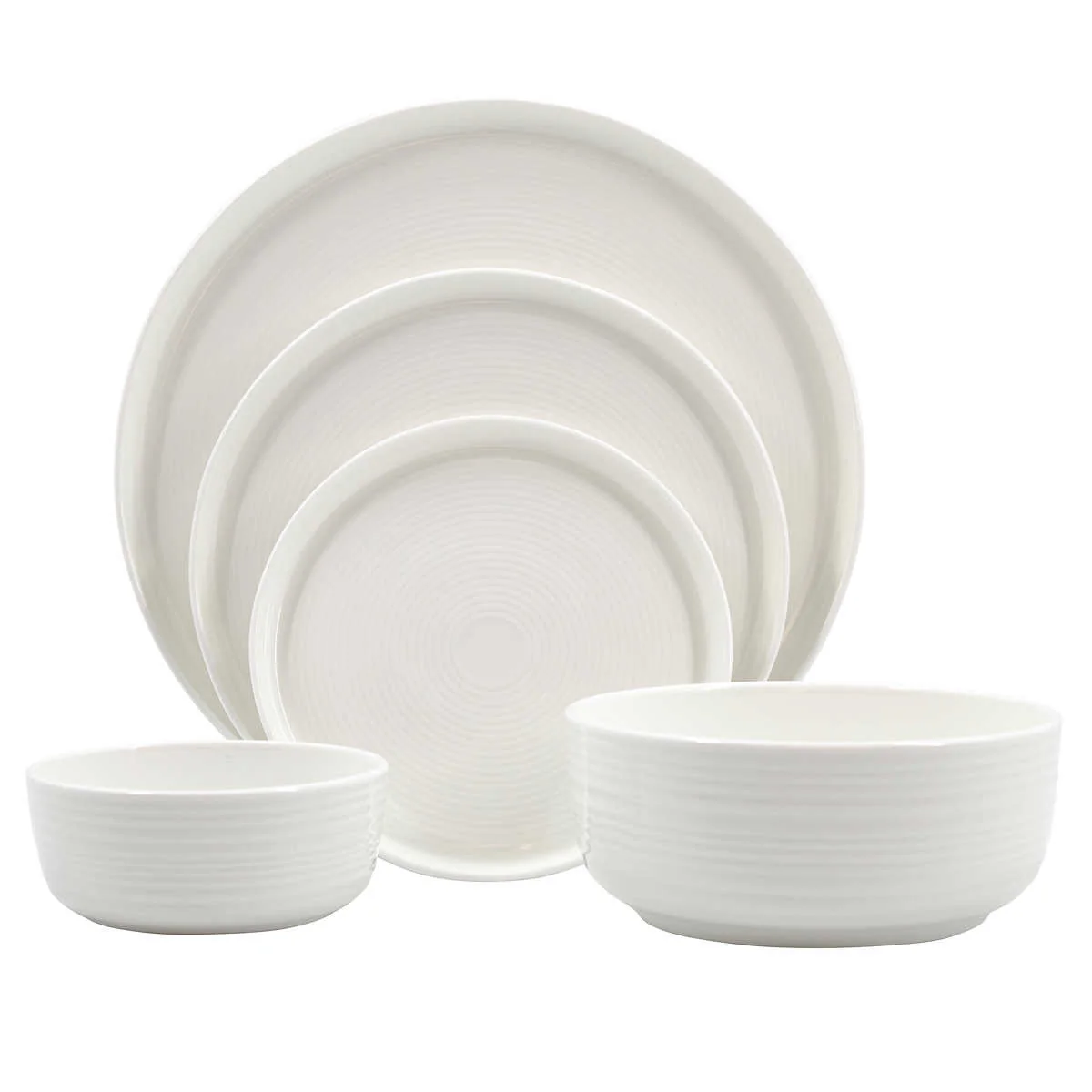 Mikasa - Service de vaisselle Alyssa en porcelaine tendre, 40-pièces - Image 2