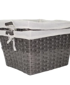Bacs de rangement en faux osier