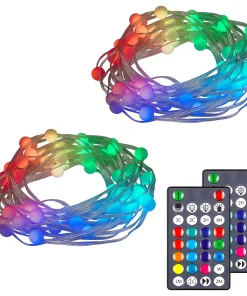 Enbrighten - Ensemble de 2 lumières à bulles DEL à couleurs changeantes