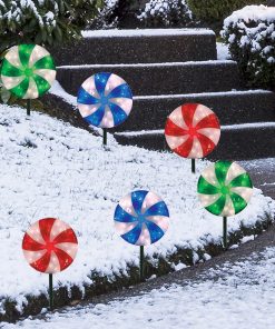 Ensemble de 6 piquets de pelouse à DEL