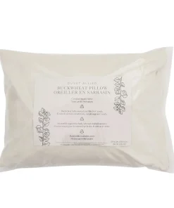 Allied Home - Oreiller en sarrasin avec housse en coton biologique