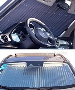 Protection solaire pour voiture, double couche pare-soleil,pliable,rétractable automatique,avant et arrière