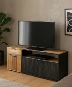 Meuble TV 3 Portes 3 Tiroirs (Collection Hudson)