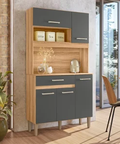 Buffet de Cuisine 5 Portes 1 Tiroir Magazin