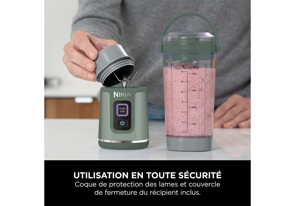 Blender Portable sans Fil Blast Ninja (BC151EUBK/BC151EUEM/BC151EUWH) - Image 7