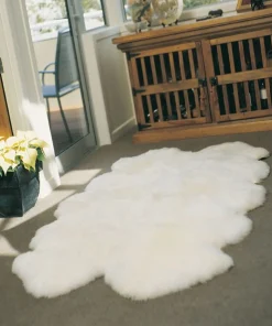 Windward - Tapis en peluche en peau de mouton naturelle
