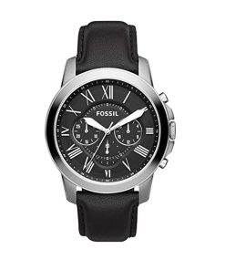 Montre à quartz pour homme en cuir Fossil