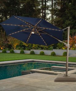 Sunvilla - Parasol rond à DEL solaire de 3,35 m (11 pi)