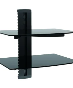 TygerClaw - Étagère double couche pour DVD - LCD8212BLK