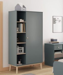 Armoire 1 Porte avec Étagères (Collection Chambre Enfant Esteban 2)