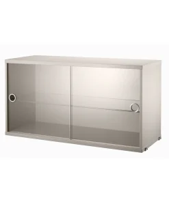 Caisson 2 portes vitrées coulissantes L 78 cm - String Furniture