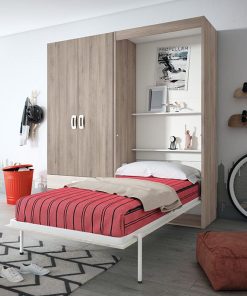 Lit Escamotable Vertical Sans Matelas Exojo (sans Meuble 2 Portes)