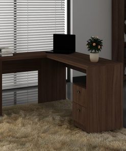 Bureau d&rsquo;Angle 2 Tiroirs