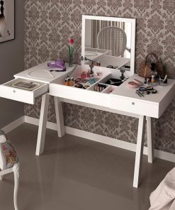 Coiffeuse 2 Tiroirs avec Miroir