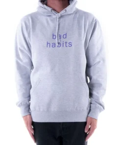 Sweatshirt à capuche noir ou gris Bad Habits de The Woods