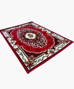 Tapis De Salon – 160- 220 – Rouge/Blanc