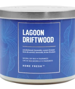 Home Fresh - Bougie Lagoon Driftwood - 3 mèches