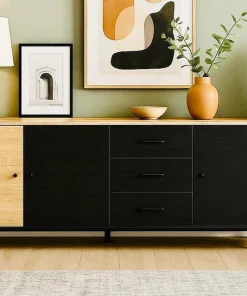 Buffet Bas 3 Portes 3 Tiroirs (Collection Texas)