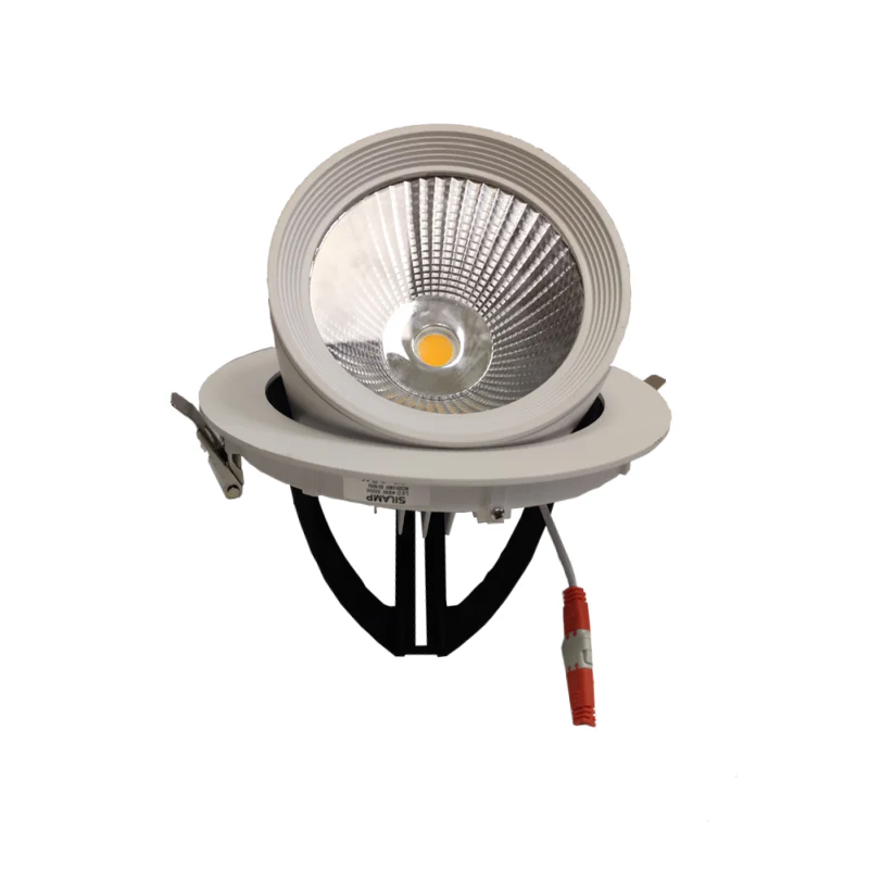 Spot LED Rond Encastrable Orientable BLANC 40W - Image 5