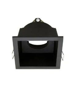 Support Spot GU10 LED Carré Noir 85mm